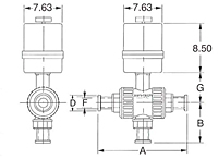 3-Way Air to Spring Ball Valve