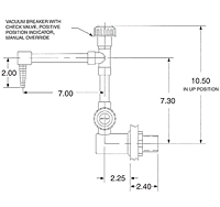 Wall Mount Faucet w/Vacuum Breaker