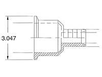 2-1/2" Tri-Clamp x Hosebarb
