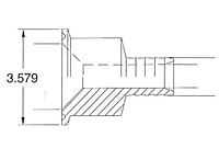 3" Tri-Clamp x Hosebarb