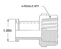 1" Ladish x NPT-2 FNPT