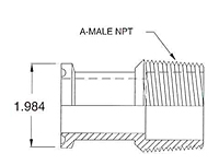 1" Ladish x NPT-2 MNPT