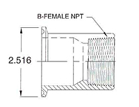 2" Tri-Clamp x NPT-2 FNPT