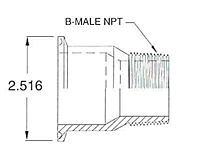 2" Tri-Clamp x NPT-2 MNPT
