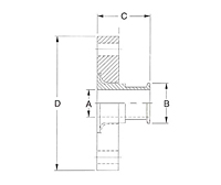 150# Flange x Tri-Clamp