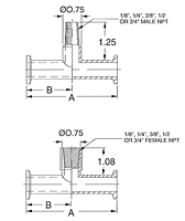 Tri-Clamp x NPT Tee-2