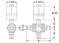 3-Way Air to Spring Ball Valve