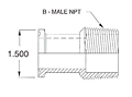 Maxi Tri-Clamp x NPT-2 MNPT