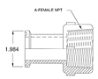 1" Ladish x NPT-2 FNPT