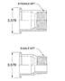 3" Tri-Clamp x NPT-2