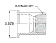 3" Tri-Clamp x NPT-2 FNPT