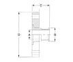 150# Flange x Tri-Clamp