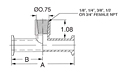 Tri-Clamp x NPT Tee-2 FNPT